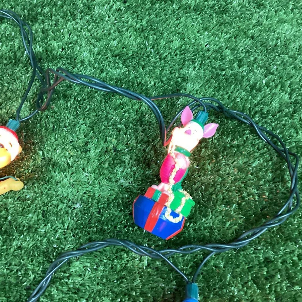 Vintage Winnie the Pooh Christmas String Lights